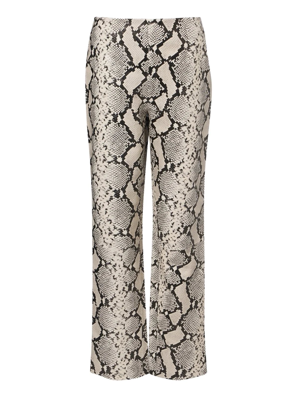 Róhe Snake-effect leather straight pants