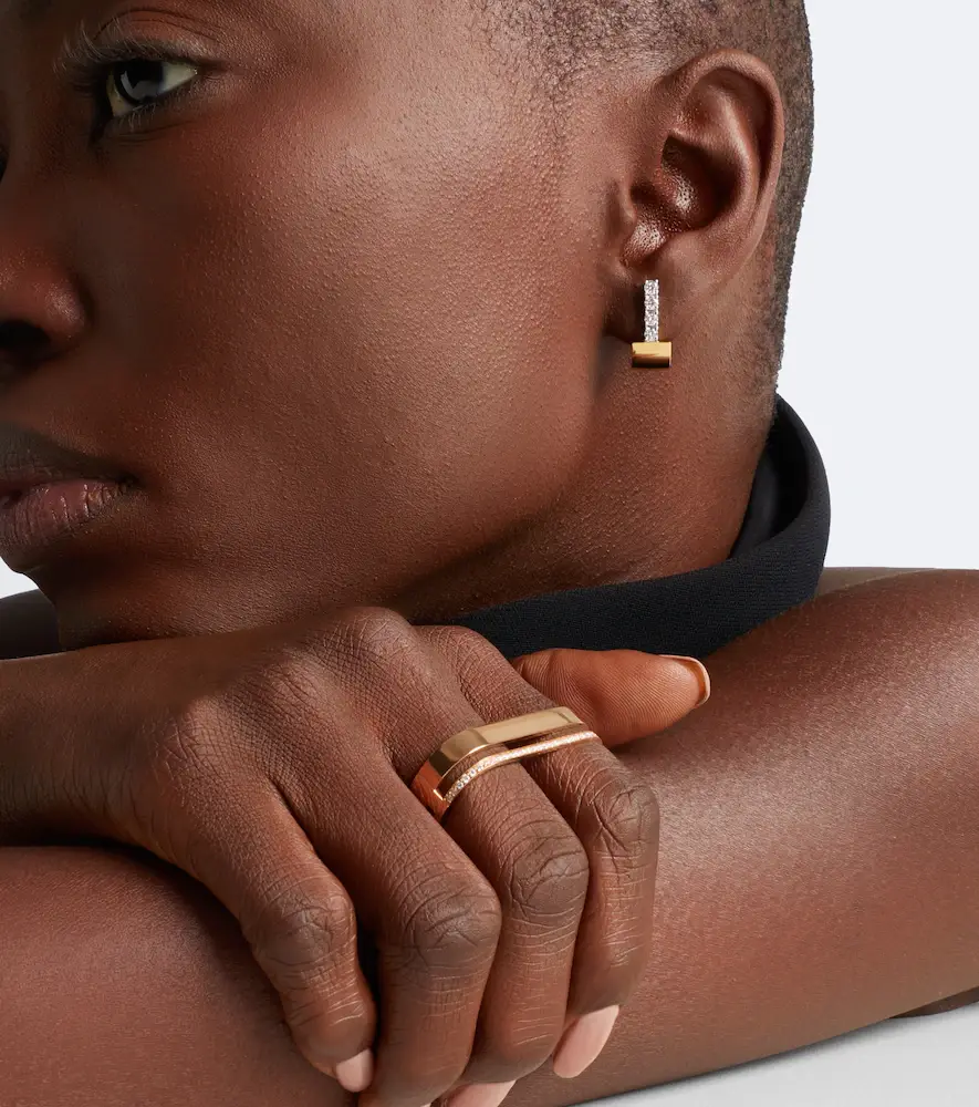 Repossi Berbere 18kt rose gold double ring with diamonds | Thumbnail 3 Repossi Berbere 18kt rose gold double ring with diamonds | Thumbnail 3