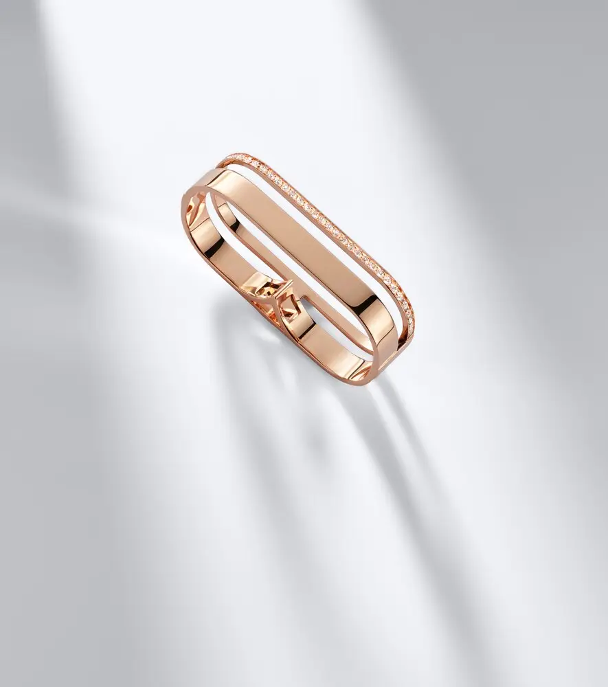 Repossi Berbere 18kt rose gold double ring with diamonds | Thumbnail 5 Repossi Berbere 18kt rose gold double ring with diamonds | Thumbnail 5
