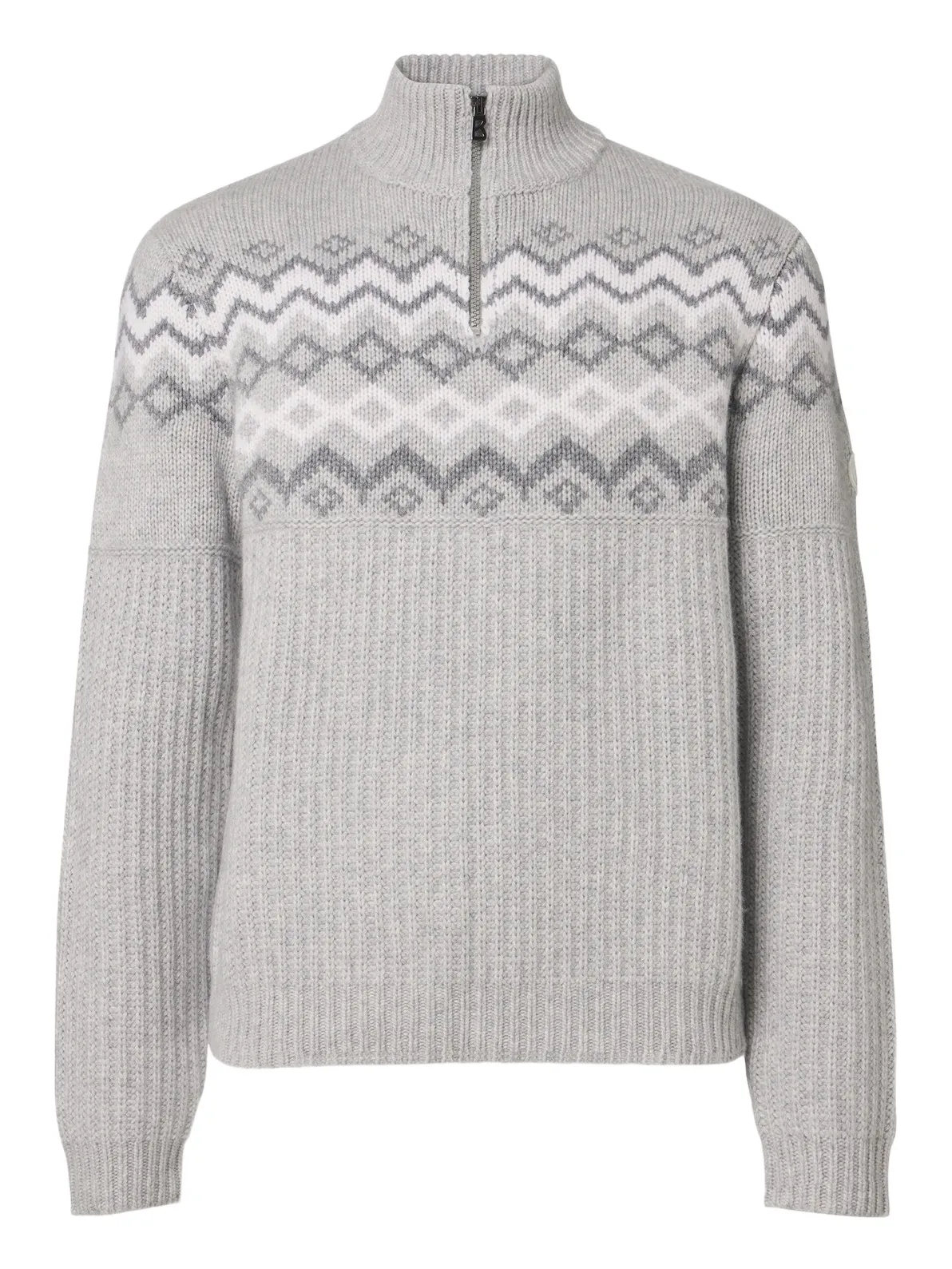 Bogner Ludi Fair Isle cashmere half-zip sweater