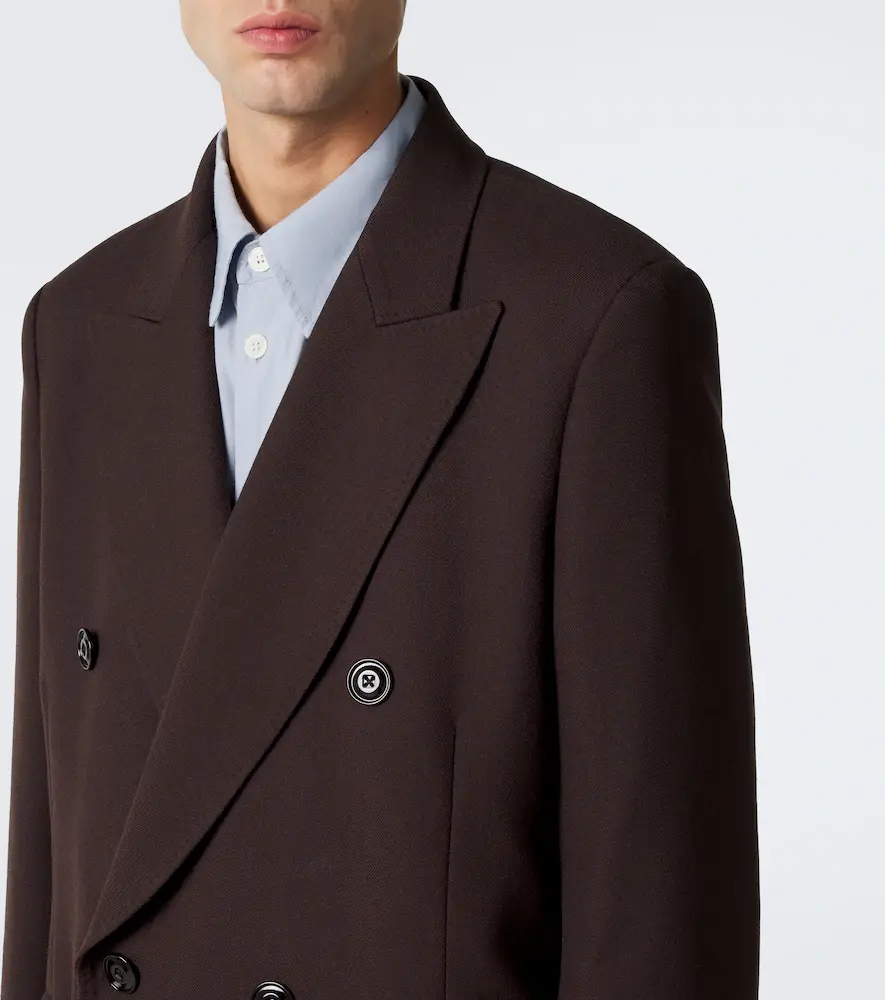 Our Legacy Whale double-breasted virgin wool coat | Thumbnail 5