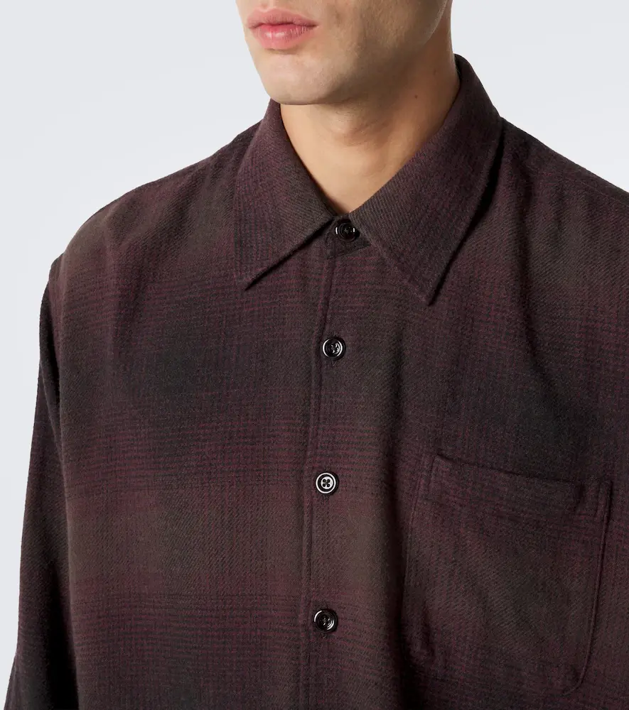 Our Legacy Above checked cotton-blend shirt | Thumbnail 3