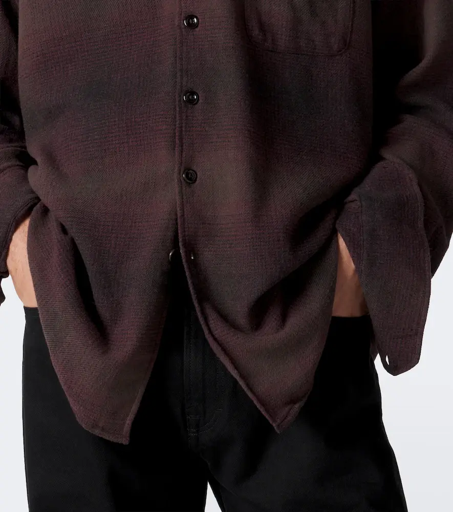 Our Legacy Above checked cotton-blend shirt | Thumbnail 6