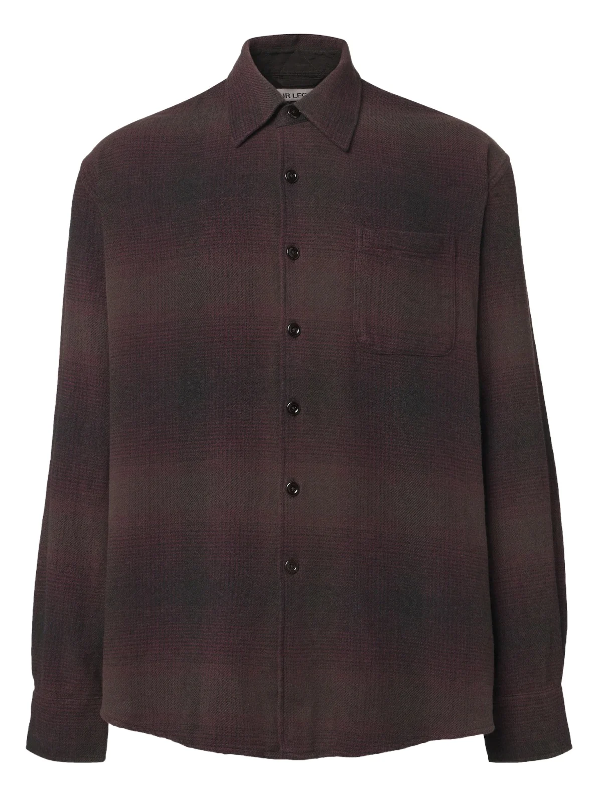 Our Legacy Above checked cotton-blend shirt