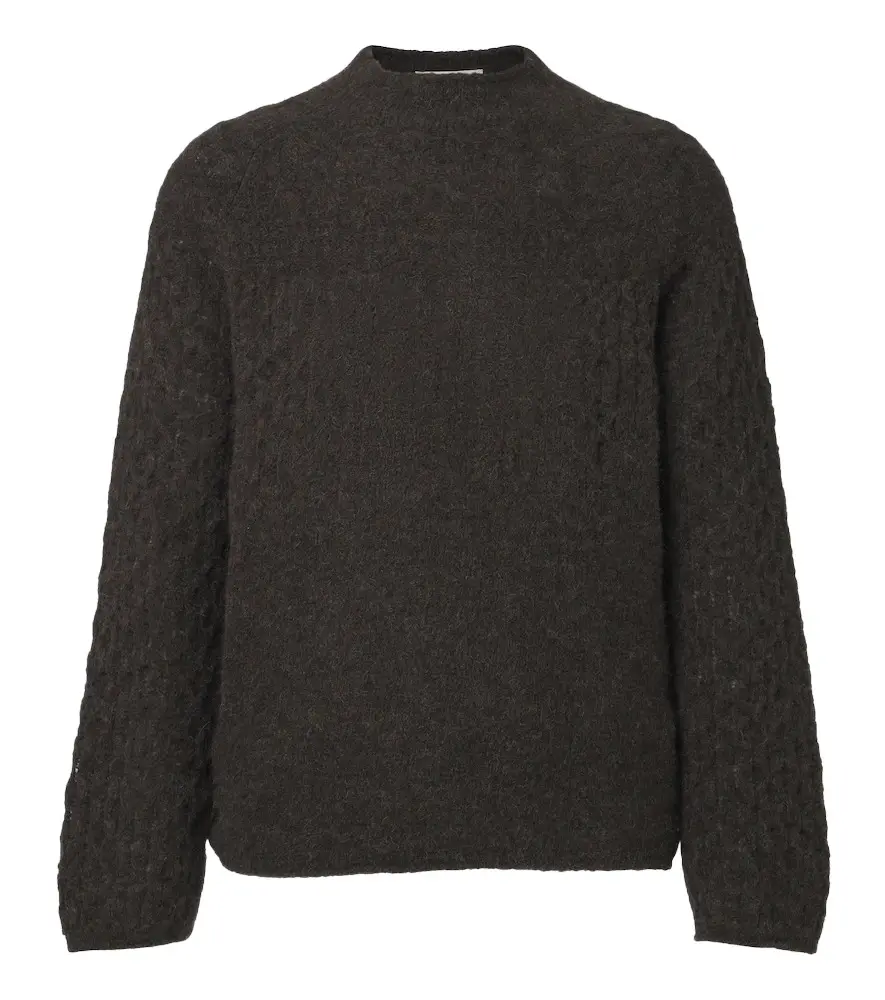 Rider alpaca and wool-blend sweater