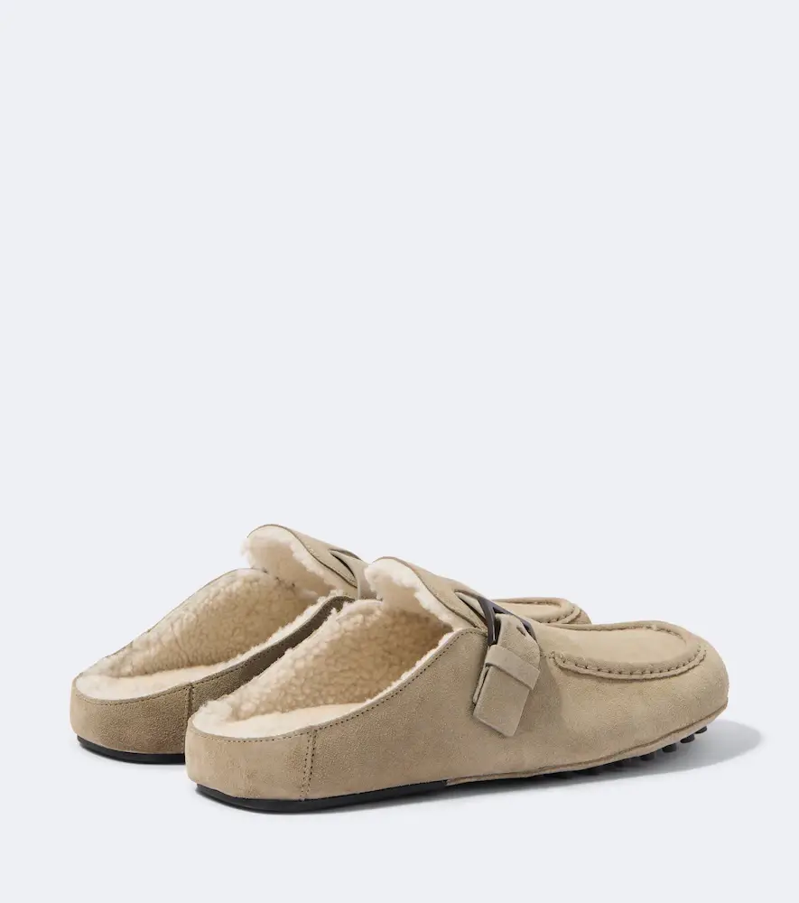 Tod's Gommino shearling-lined suede mules | Thumbnail 2 Tod's Gommino shearling-lined suede mules | Thumbnail 2