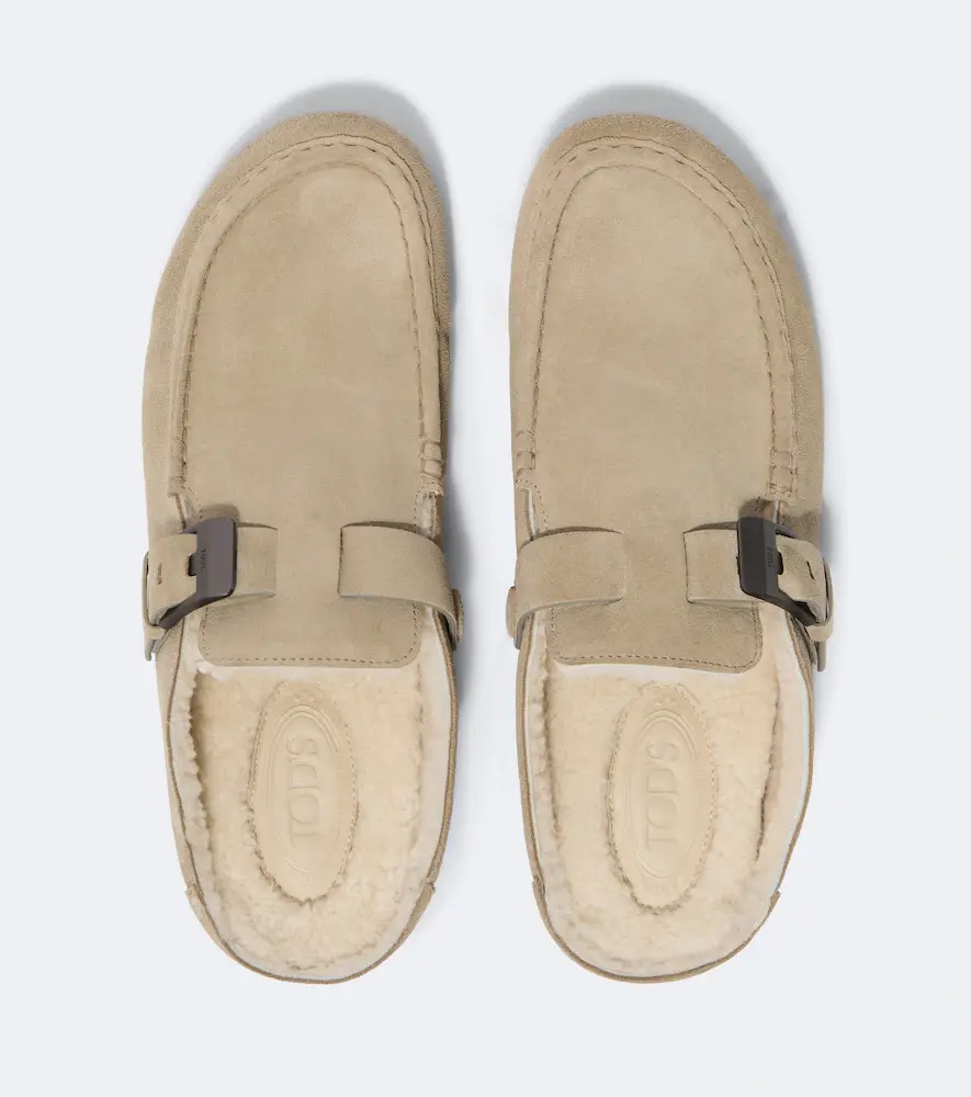 Tod's Gommino shearling-lined suede mules | Thumbnail 3 Tod's Gommino shearling-lined suede mules | Thumbnail 3