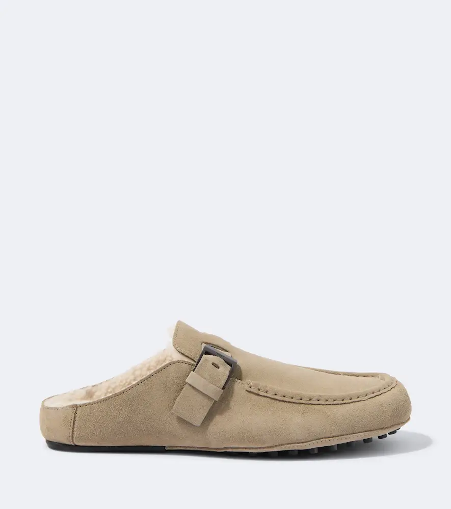 Tod's Gommino shearling-lined suede mules | Thumbnail 5 Tod's Gommino shearling-lined suede mules | Thumbnail 5