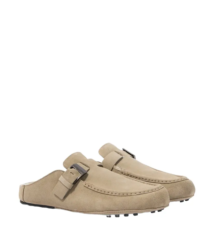 Tod's Gommino shearling-lined suede mules