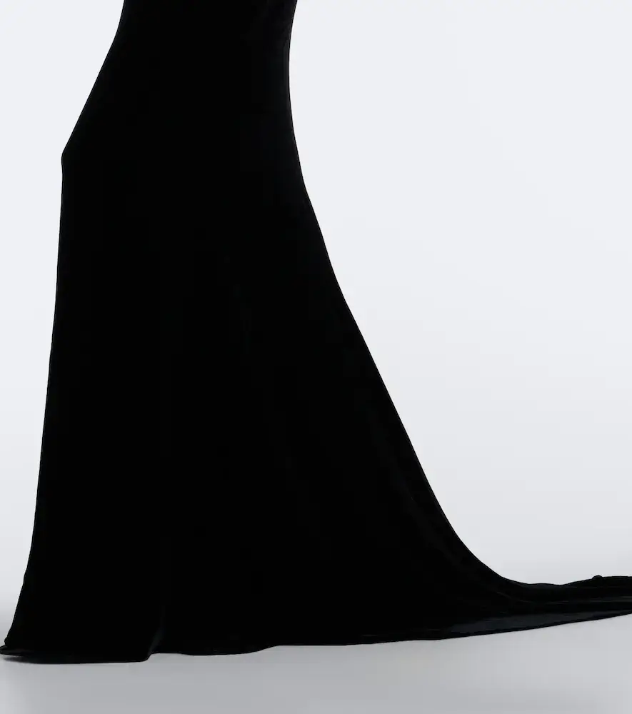 Stella McCartney Draped velvet gown | Thumbnail 2 Stella McCartney Draped velvet gown | Thumbnail 2