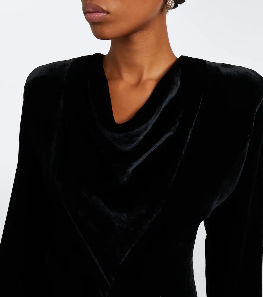 Stella McCartney Draped velvet gown | Thumbnail 5 Stella McCartney Draped velvet gown | Thumbnail 5