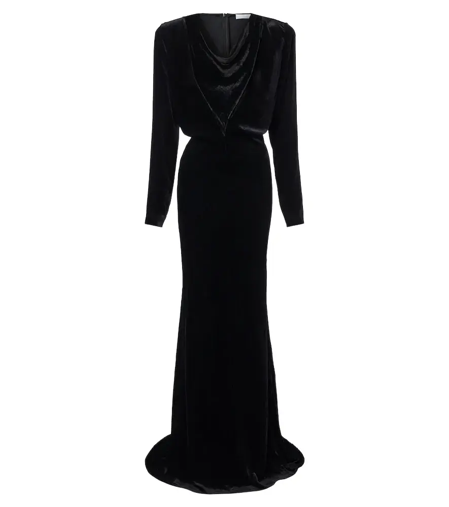 Stella McCartney Draped velvet gown