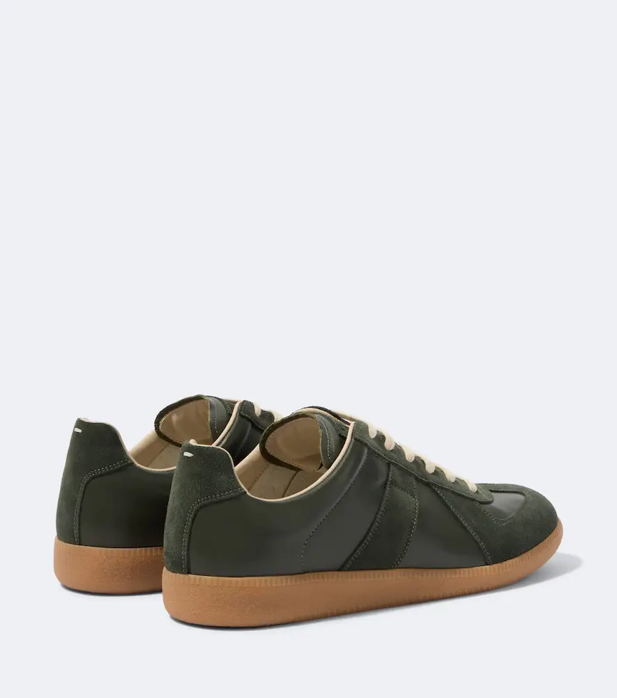 Maison Margiela Replica leather and suede sneakers | Thumbnail 3