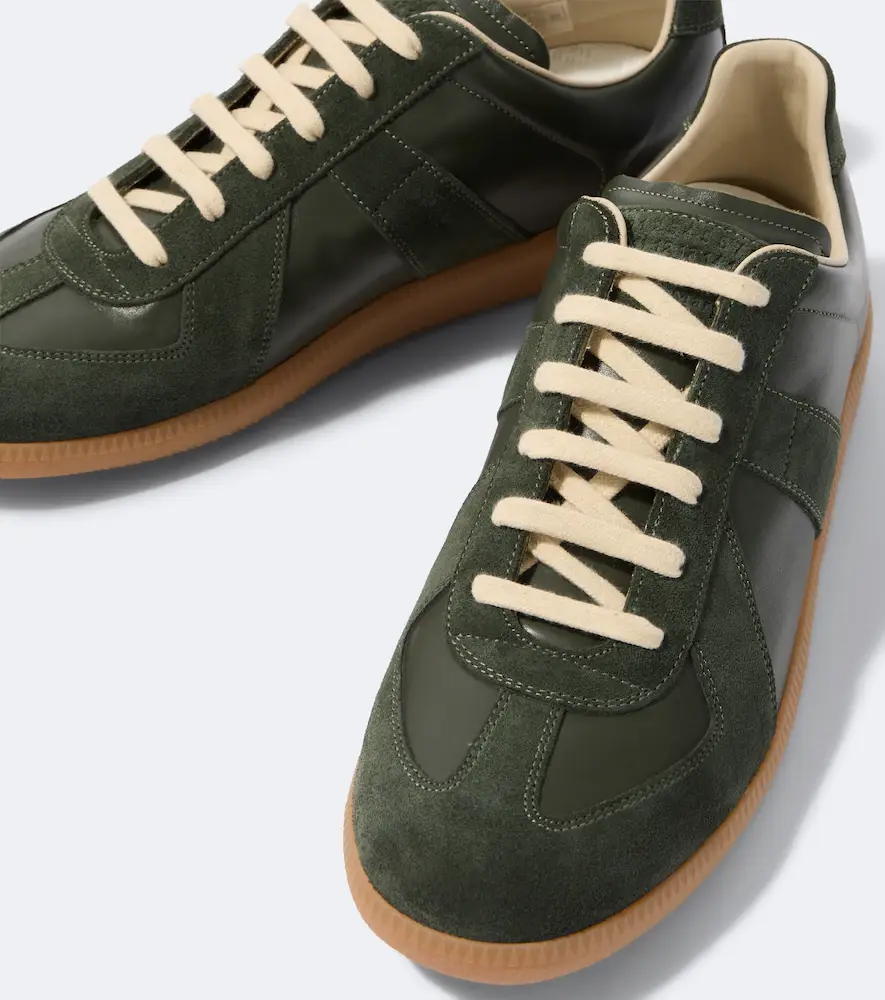 Maison Margiela Replica leather and suede sneakers | Thumbnail 4