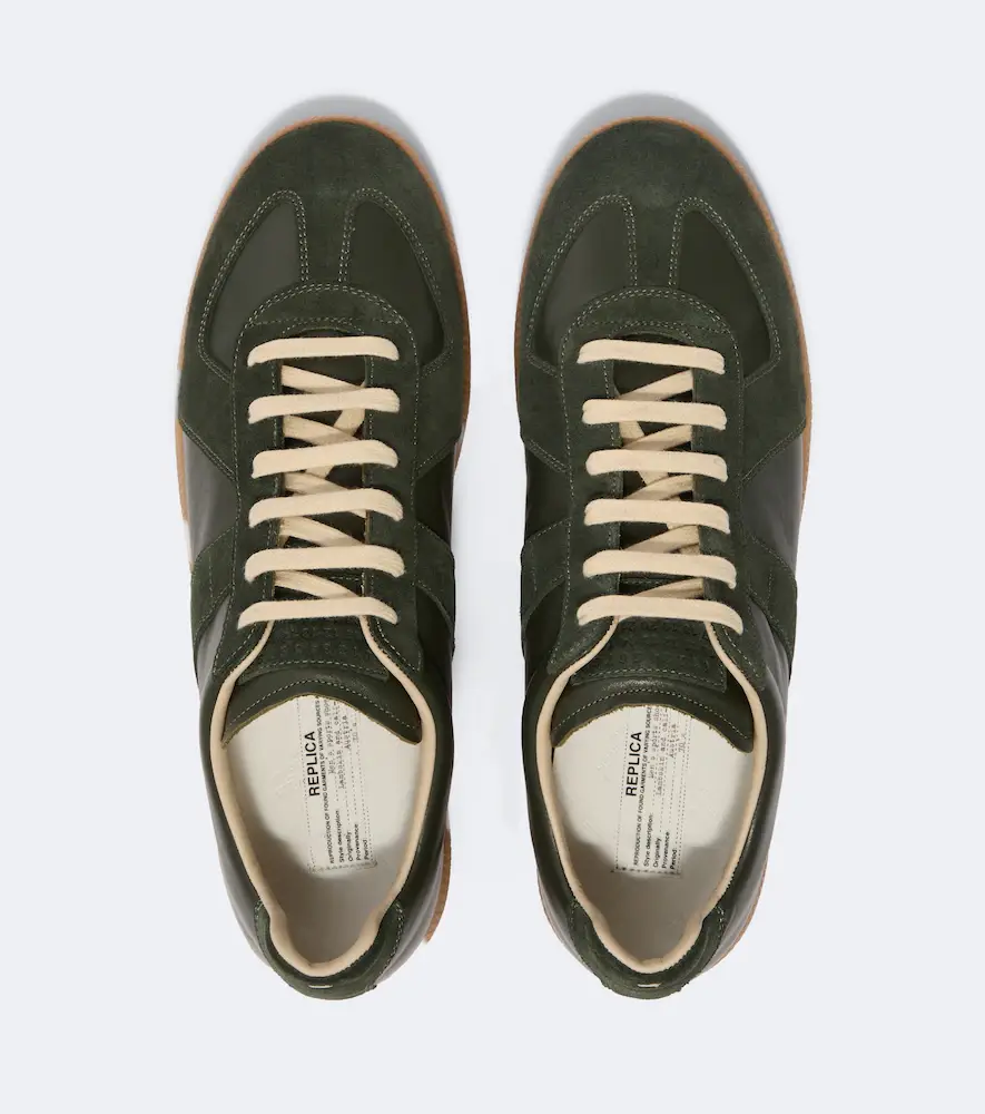Maison Margiela Replica leather and suede sneakers | Thumbnail 6