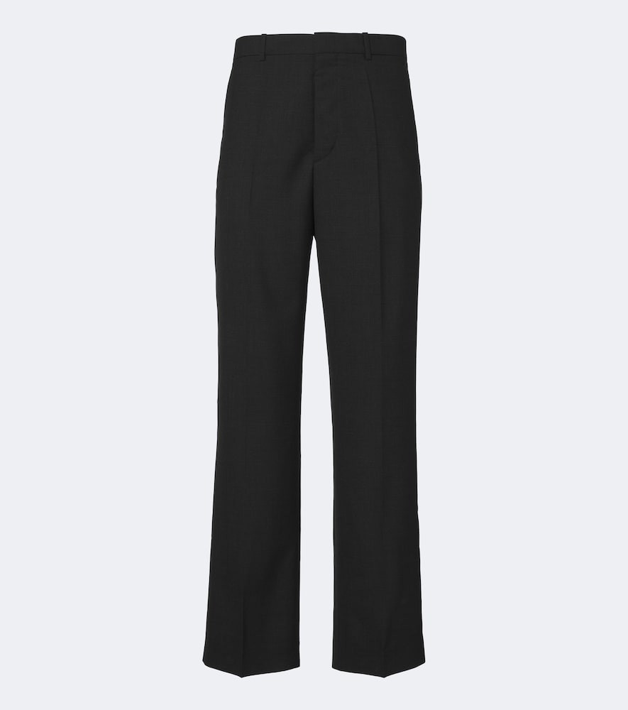 Wool wide-leg pants