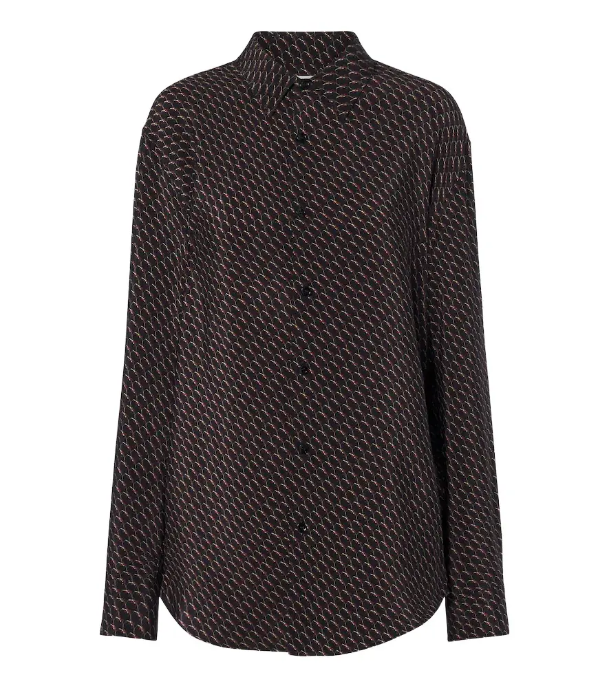Cassandre printed silk shirt Cassandre printed silk shirt