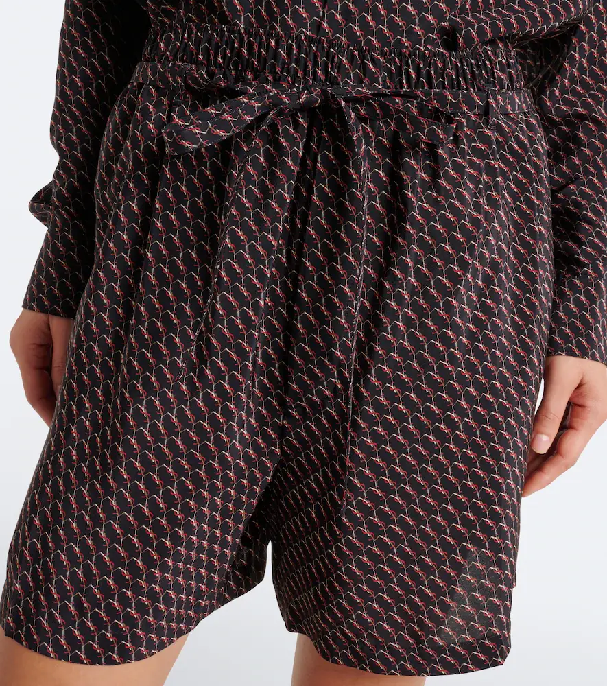 Saint Laurent Cassandre printed silk shorts | Thumbnail 5 Saint Laurent Cassandre printed silk shorts | Thumbnail 5