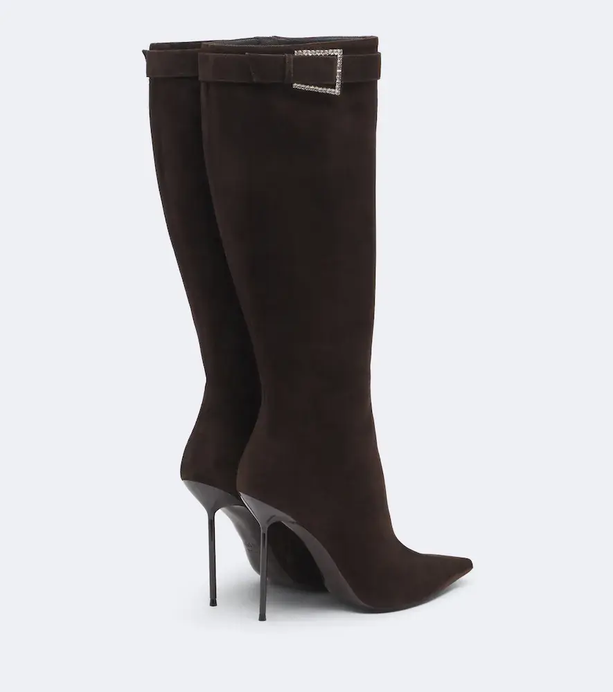 Paris Texas Lidia embellished suede knee-high boots | Thumbnail 3 Paris Texas Lidia embellished suede knee-high boots | Thumbnail 3