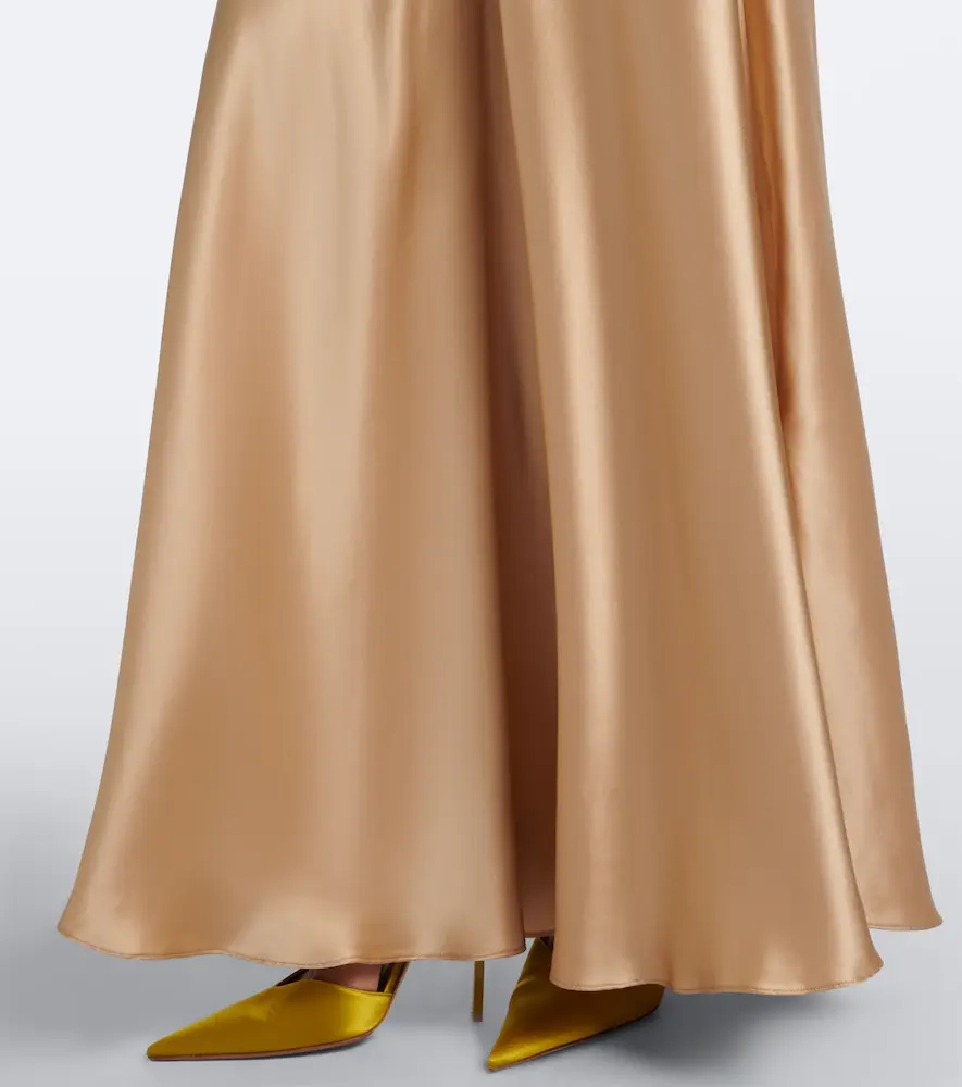 Rodarte Lace-trimmed sequined silk satin gown | Thumbnail 2 Rodarte Lace-trimmed sequined silk satin gown | Thumbnail 2