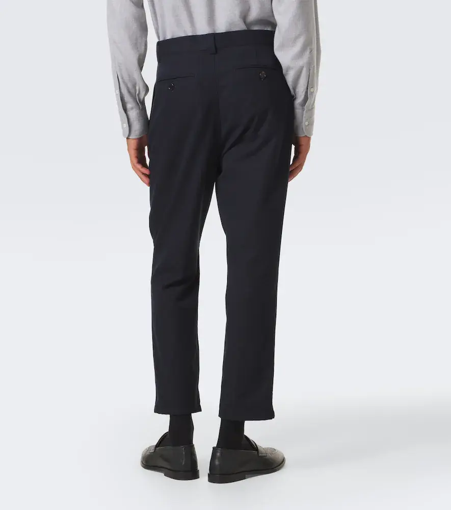 Brunello Cucinelli Cotton and wool tapered pants | Thumbnail 5