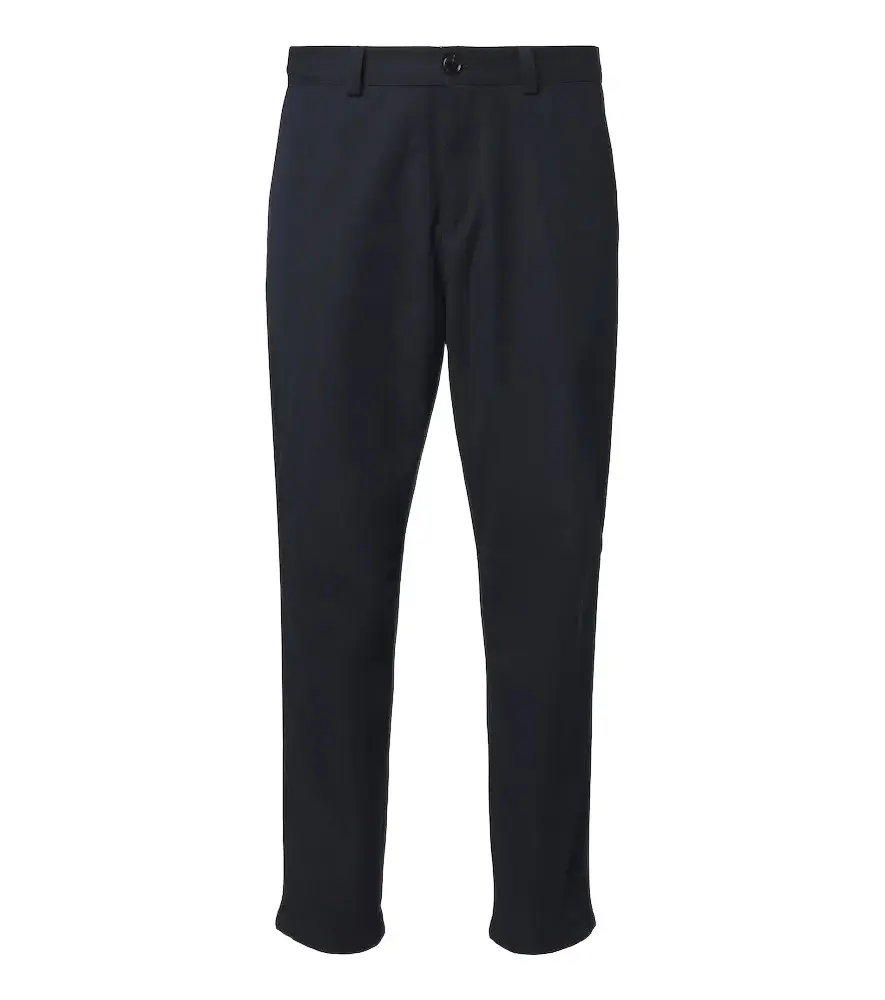 Brunello Cucinelli Cotton and wool tapered pants