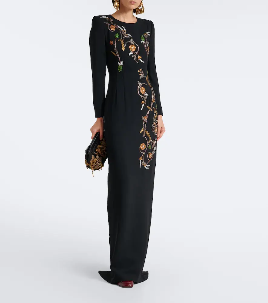 Dries Van Noten Floral embellished gown | Thumbnail 4 Dries Van Noten Floral embellished gown | Thumbnail 4