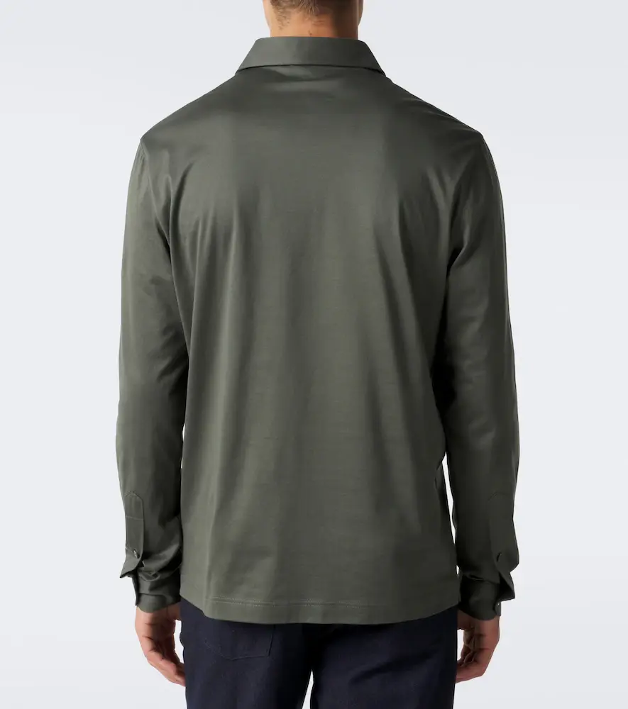 Thom Sweeney Cotton jersey polo shirt | Thumbnail 4 Thom Sweeney Cotton jersey polo shirt | Thumbnail 4