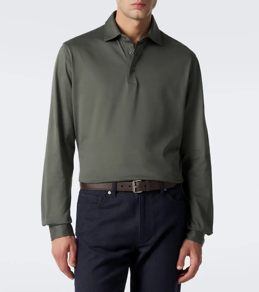 Thom Sweeney Cotton jersey polo shirt | Thumbnail 5 Thom Sweeney Cotton jersey polo shirt | Thumbnail 5
