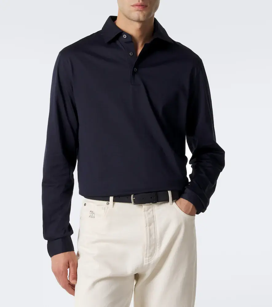 Thom Sweeney Cotton jersey polo shirt | Thumbnail 2 Thom Sweeney Cotton jersey polo shirt | Thumbnail 2