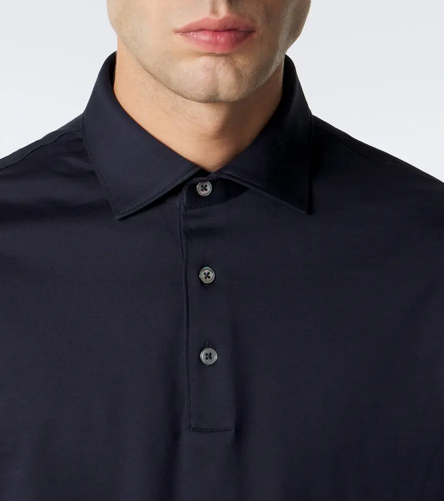 Thom Sweeney Cotton jersey polo shirt | Thumbnail 4 Thom Sweeney Cotton jersey polo shirt | Thumbnail 4