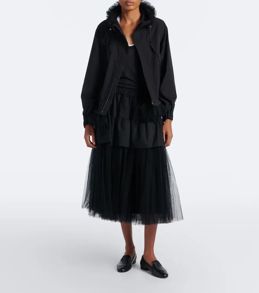 NOIR KEI NINOMIYA Tulle-trimmed technical jacket | Thumbnail 5 NOIR KEI NINOMIYA Tulle-trimmed technical jacket | Thumbnail 5
