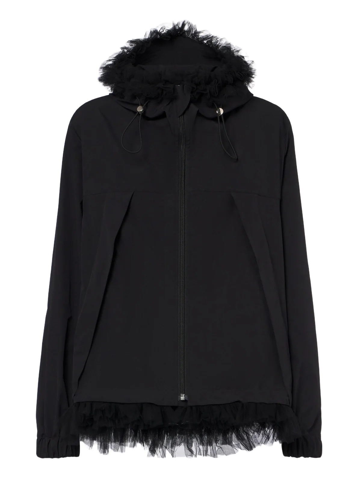 Tulle-trimmed technical jacket Tulle-trimmed technical jacket