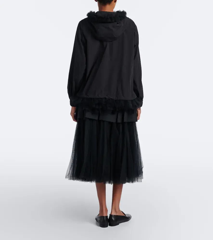 NOIR KEI NINOMIYA Tiered wool and tulle midi skirt | Thumbnail 2 NOIR KEI NINOMIYA Tiered wool and tulle midi skirt | Thumbnail 2