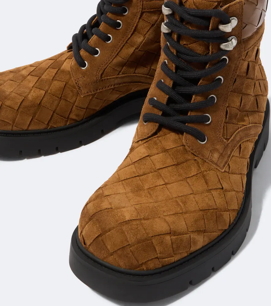 Bottega Veneta Haddock Intrecciato suede lace-up boots | Thumbnail 2 Bottega Veneta Haddock Intrecciato suede lace-up boots | Thumbnail 2