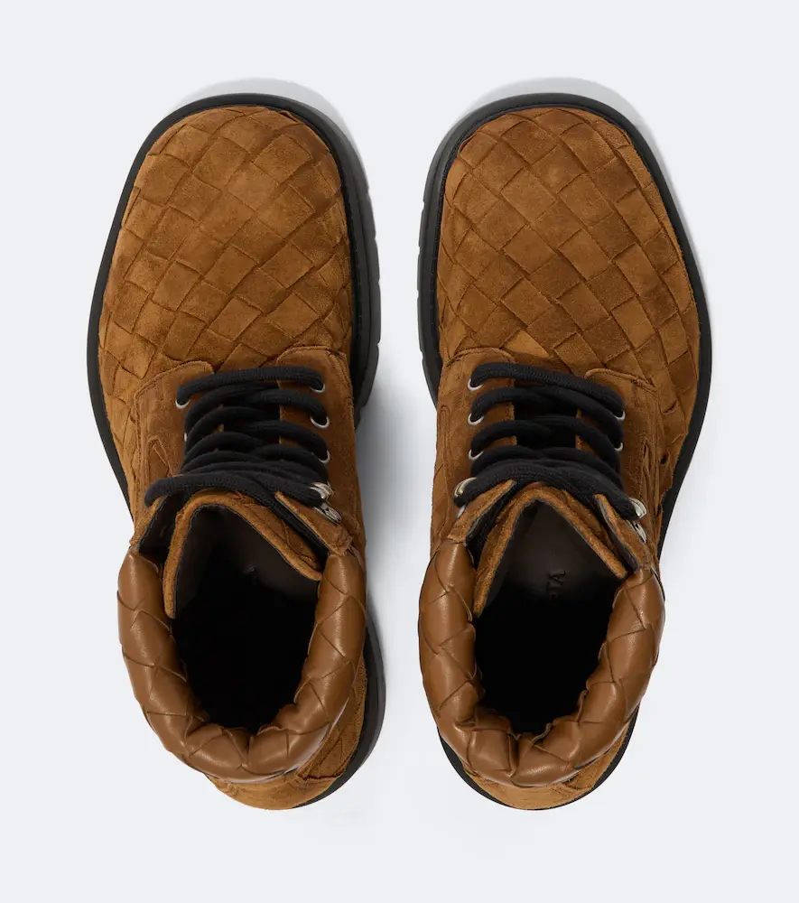 Bottega Veneta Haddock Intrecciato suede lace-up boots | Thumbnail 3 Bottega Veneta Haddock Intrecciato suede lace-up boots | Thumbnail 3