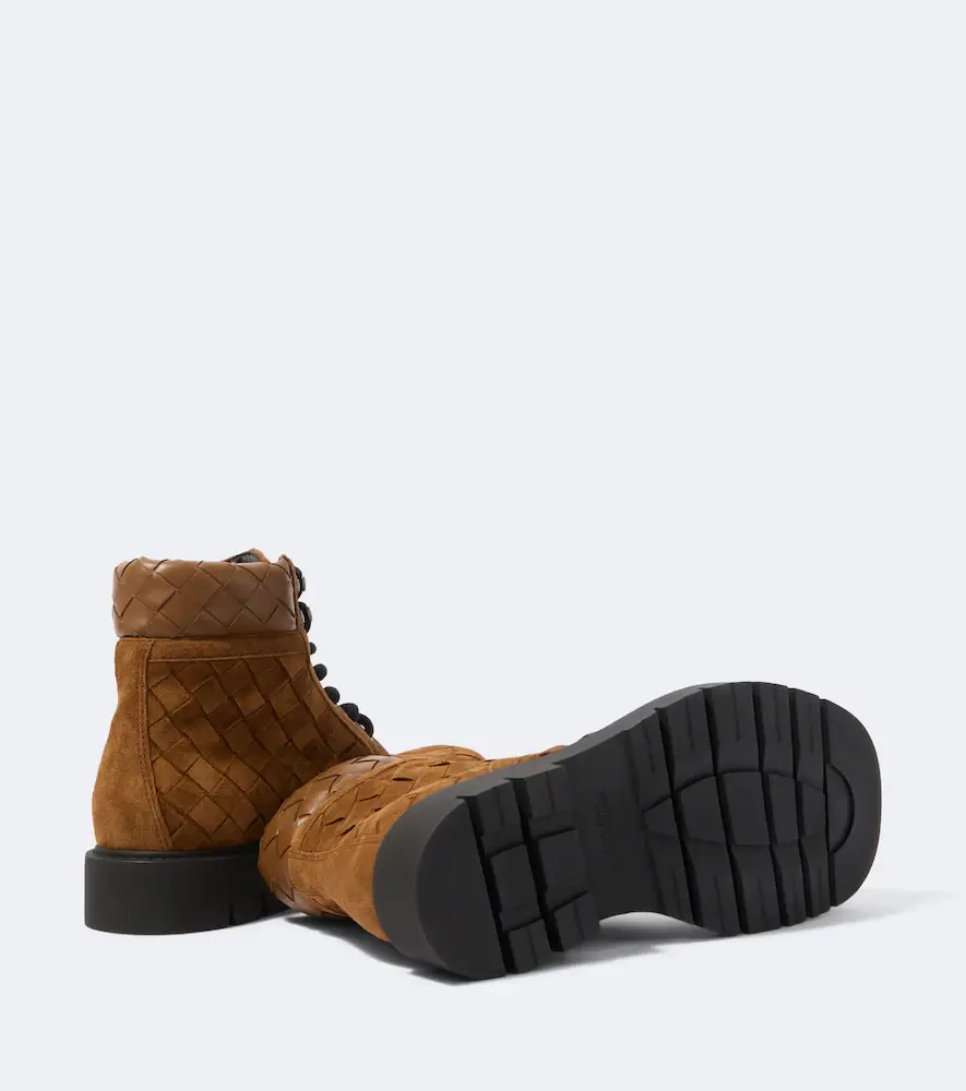 Bottega Veneta Haddock Intrecciato suede lace-up boots | Thumbnail 4 Bottega Veneta Haddock Intrecciato suede lace-up boots | Thumbnail 4