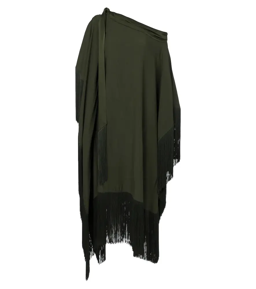 Maar scarf-detail crêpe cady kaftan Maar scarf-detail crêpe cady kaftan