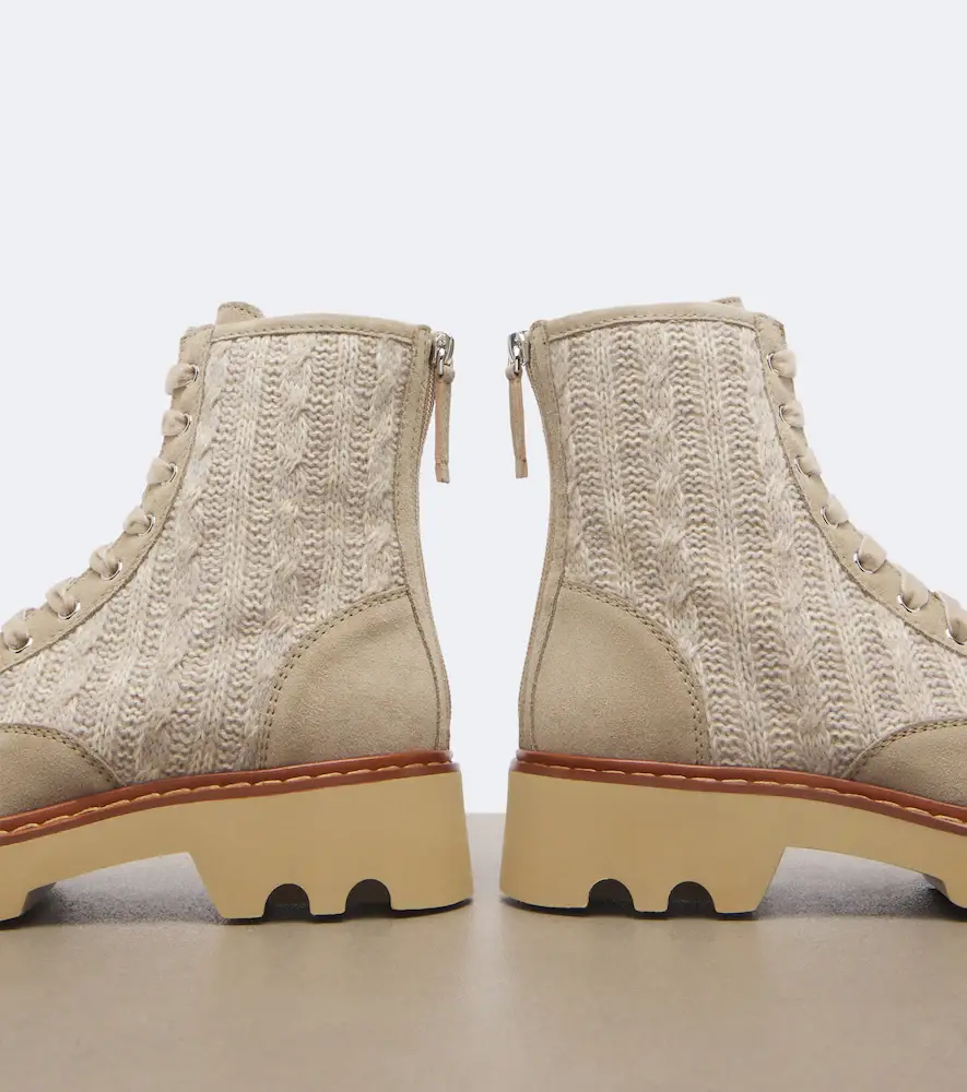 Roger Vivier Viv' Rangers Truck knitted suede ankle boots | Thumbnail 2 Roger Vivier Viv' Rangers Truck knitted suede ankle boots | Thumbnail 2