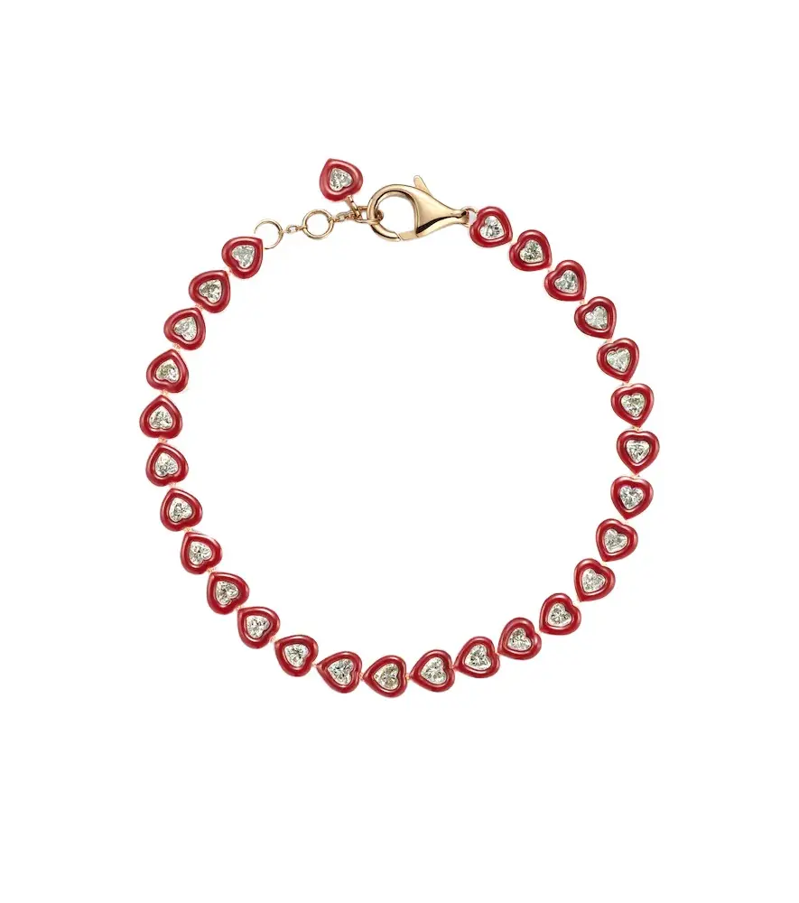 Candy Crush 18kt rose gold and enamel bracelet with diamonds Candy Crush 18kt rose gold and enamel bracelet with diamonds