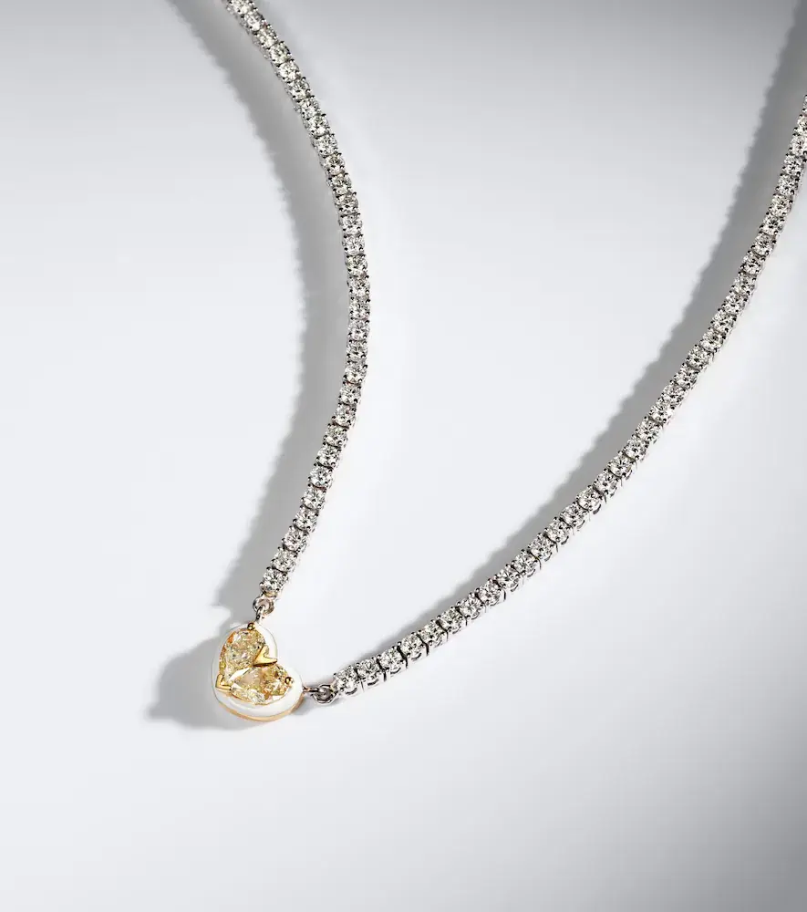 Kamyen Twin Heart 18kt white gold choker with diamonds | Thumbnail 6 Kamyen Twin Heart 18kt white gold choker with diamonds | Thumbnail 6