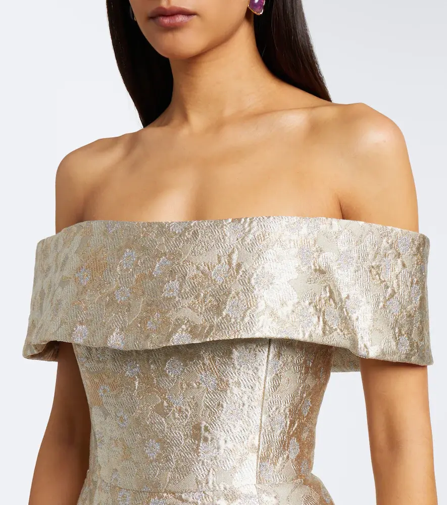 Markarian Clover floral brocade bustier gown | Thumbnail 5 Markarian Clover floral brocade bustier gown | Thumbnail 5