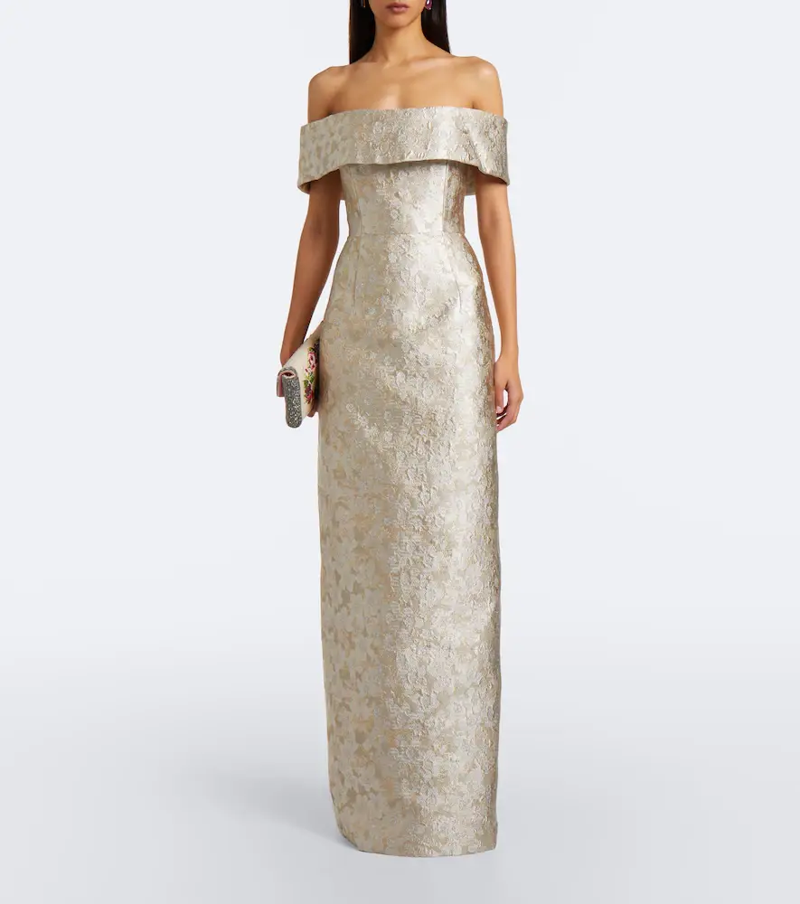 Markarian Clover floral brocade bustier gown | Thumbnail 6 Markarian Clover floral brocade bustier gown | Thumbnail 6