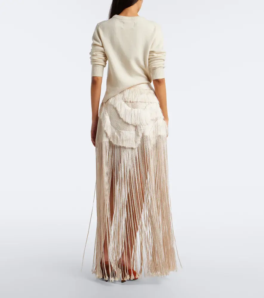 Xu Zhi Braided embellished fringed miniskirt | Thumbnail 2 Xu Zhi Braided embellished fringed miniskirt | Thumbnail 2
