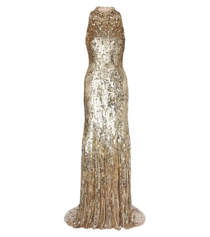 Kimiko embellished halterneck gown Kimiko embellished halterneck gown