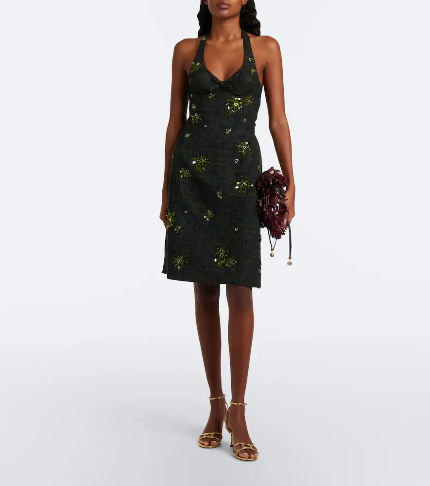SHUSHU/TONG Embellished tweed minidress | Thumbnail 3 SHUSHU/TONG Embellished tweed minidress | Thumbnail 3
