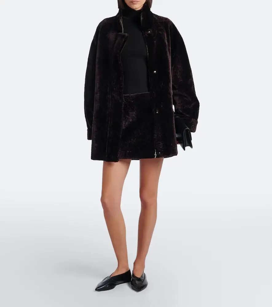 ARMA Melody shearling miniskirt | Thumbnail 3