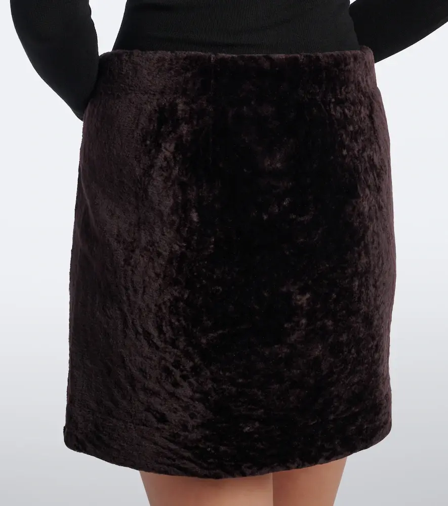 ARMA Melody shearling miniskirt | Thumbnail 5