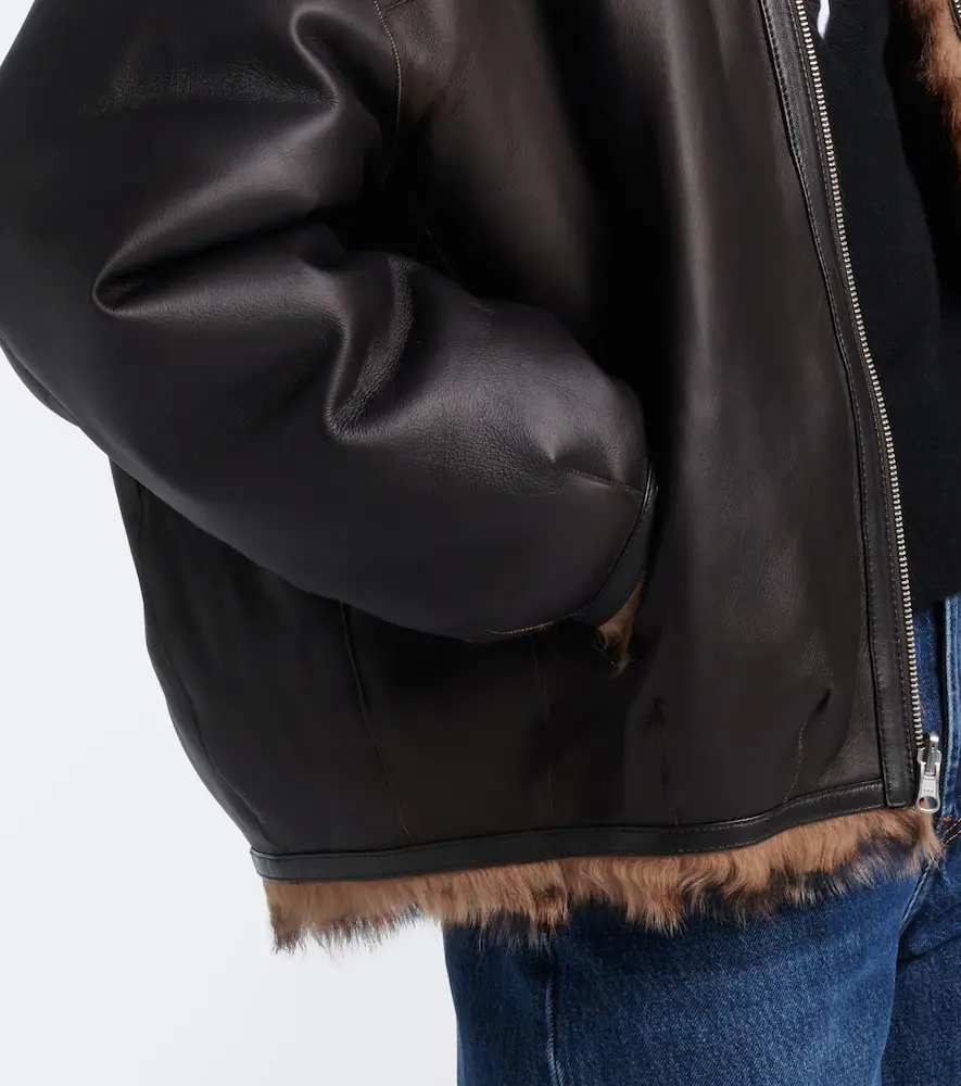 ARMA Violet reversible shearling bomber jacket | Thumbnail 4 ARMA Violet reversible shearling bomber jacket | Thumbnail 4