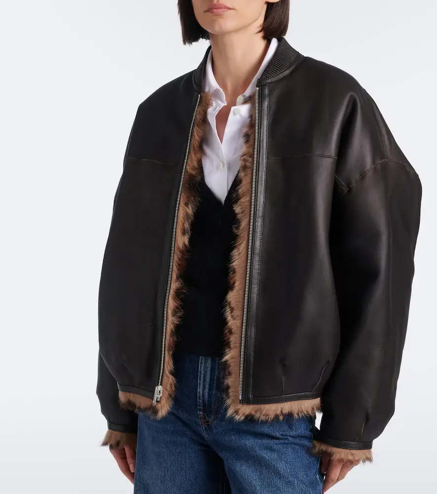 ARMA Violet reversible shearling bomber jacket | Thumbnail 5 ARMA Violet reversible shearling bomber jacket | Thumbnail 5